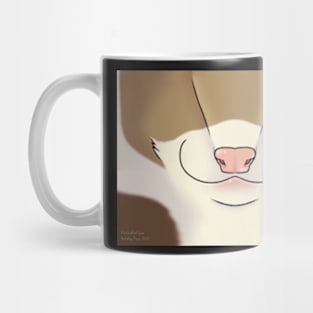 Cinnamon Ferret Face Mug